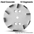 Flextool FT110THC-UNIT - 250mm (10") Bladetec® 30/40 Grit Hard Concrete 10 Segment Grinding Plate Suits to FT1RTCUB-UNIT